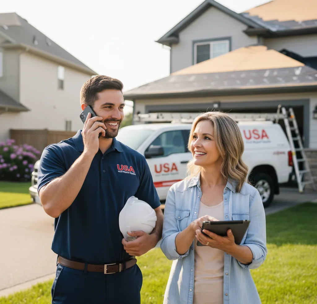 USA Roof Repair Experts customer support in Gleason
